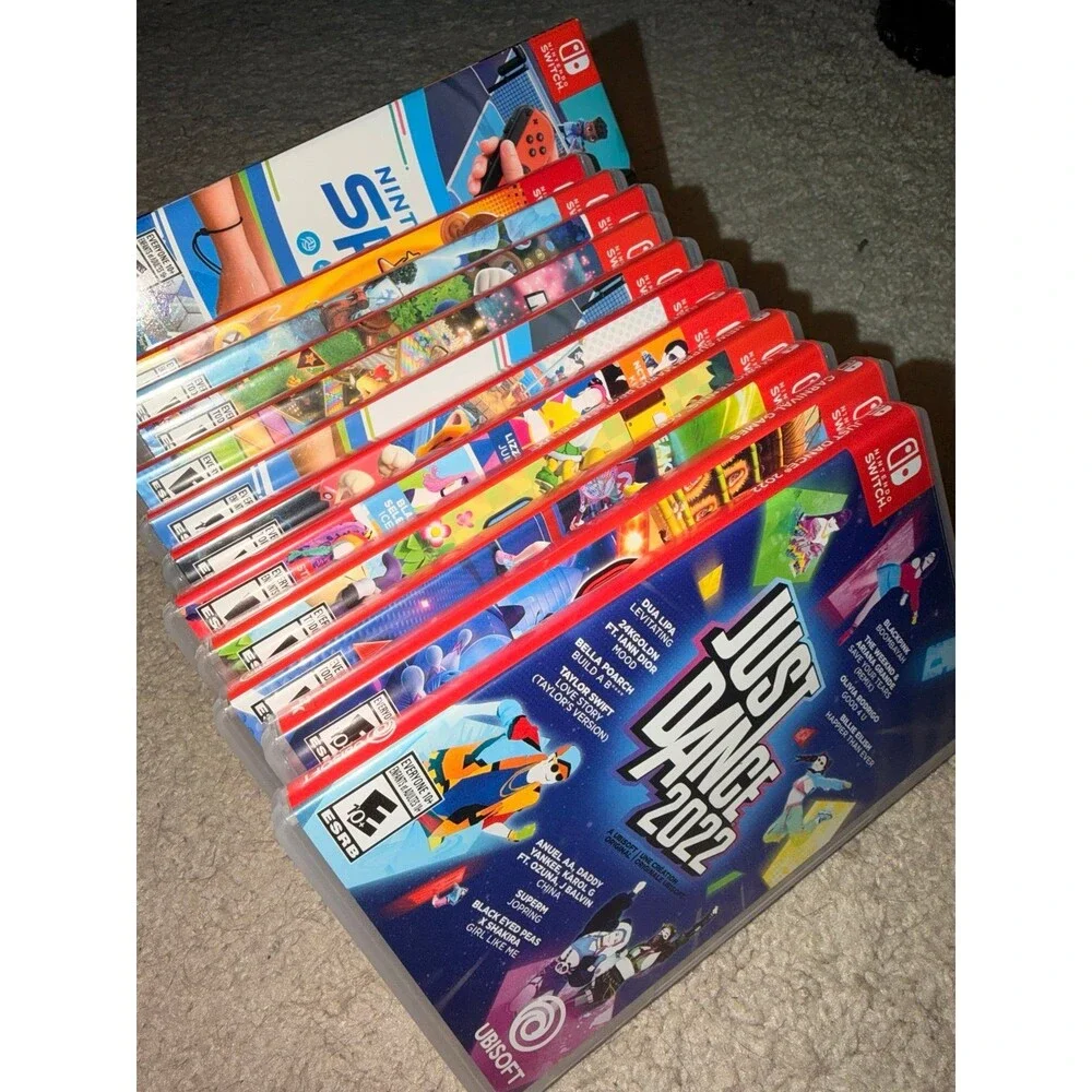 Lot of 12 Nintendo Switch EMPTY Game Cases - Mario & Popular Titles no game